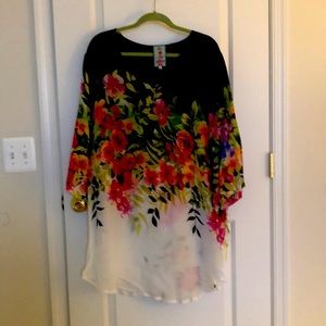 Johnny Was tunic length blouse